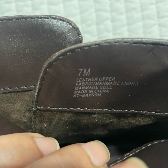 ARTURO CHIANG BRYSON BROWN LEATHER HEELED ANKLE BOOTIES SIZE 7M - Picture 9 of 10